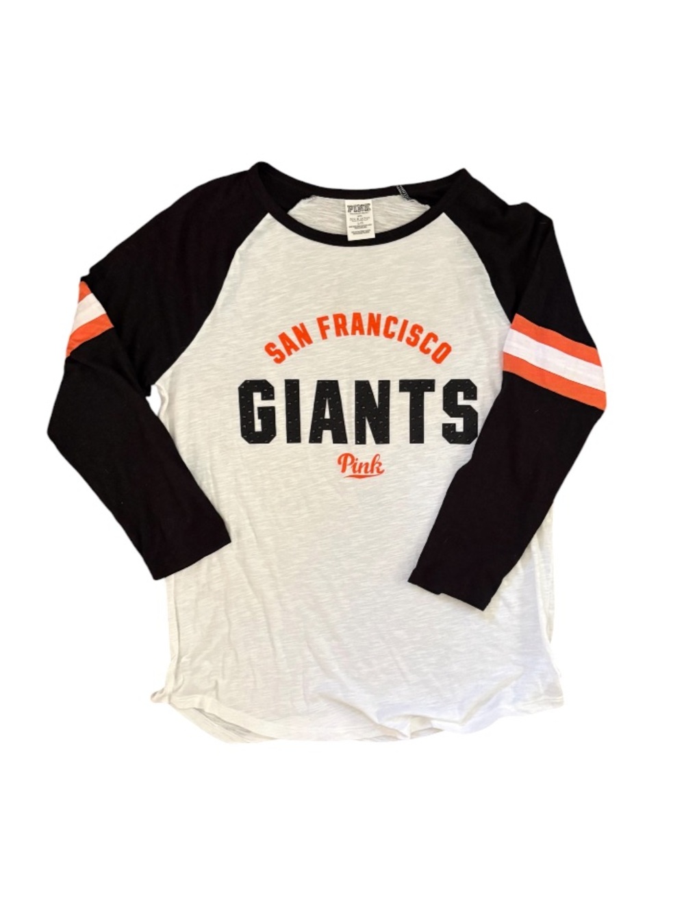 PINK VICTORIAS SECRET➕MLB San Francisco Giants Glamour Baseball Tee